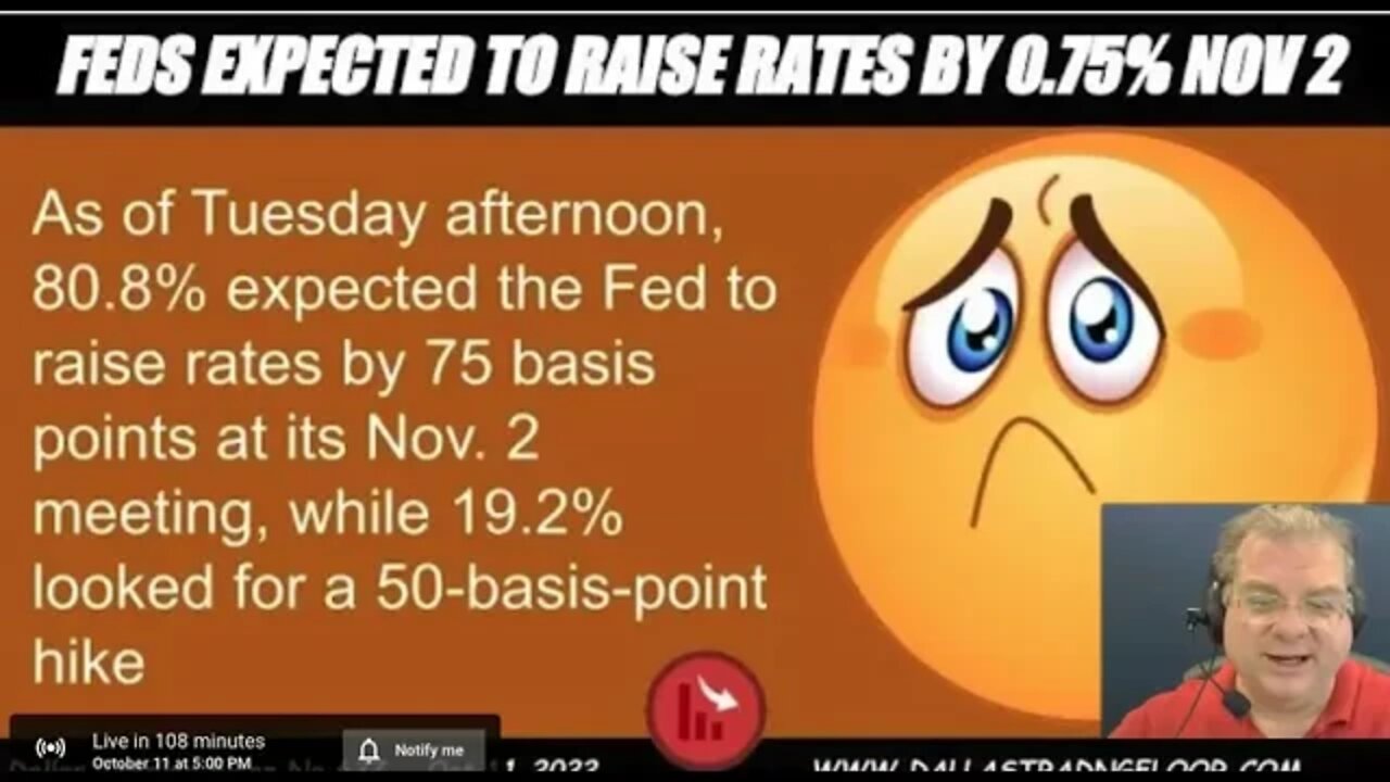 Feds Likely to Raise Rates by 0.75 % at next Meeting Nov 2 #shorts #stockmarket #interestrates