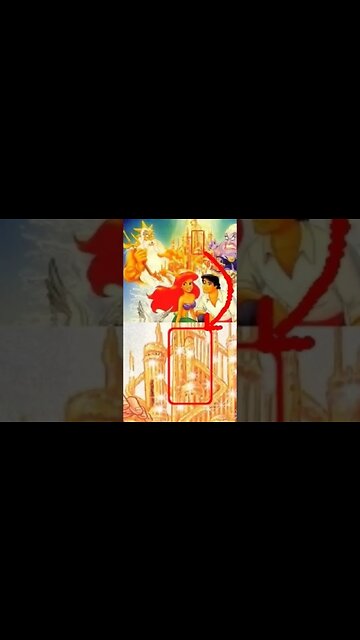 #CORTE Mensagens subliminares Disney Castelo Pequena Sereia #shorts #jesus #igreja #cristão #disney