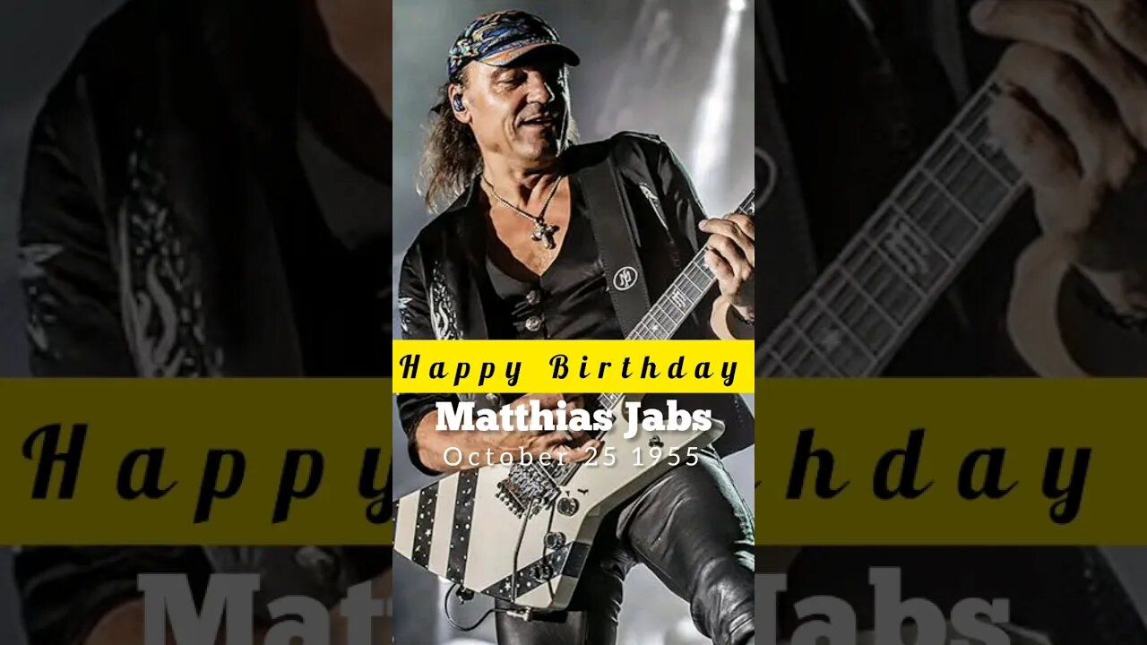 HBD Matthias Jabs - Scorpions #musicchannel #rockstory #rockband #musicnews #musichistory #rocknews