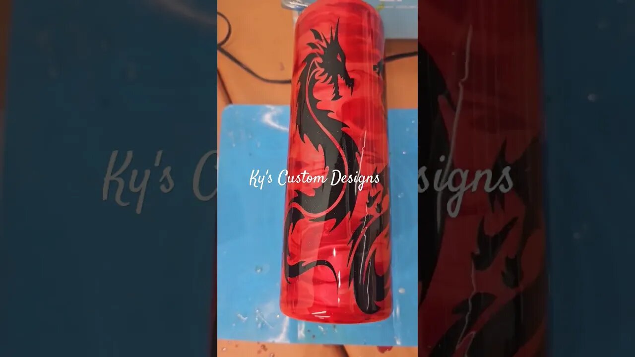 #fire #dragon #customtumblers #stainlesssteel #tumblertutorial