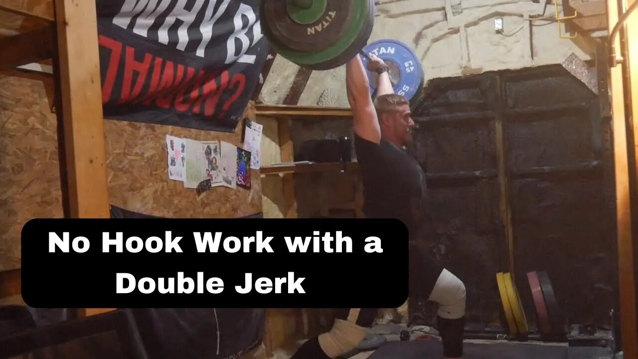 No Hook Work with a Double Jerk - Weightlifting Training