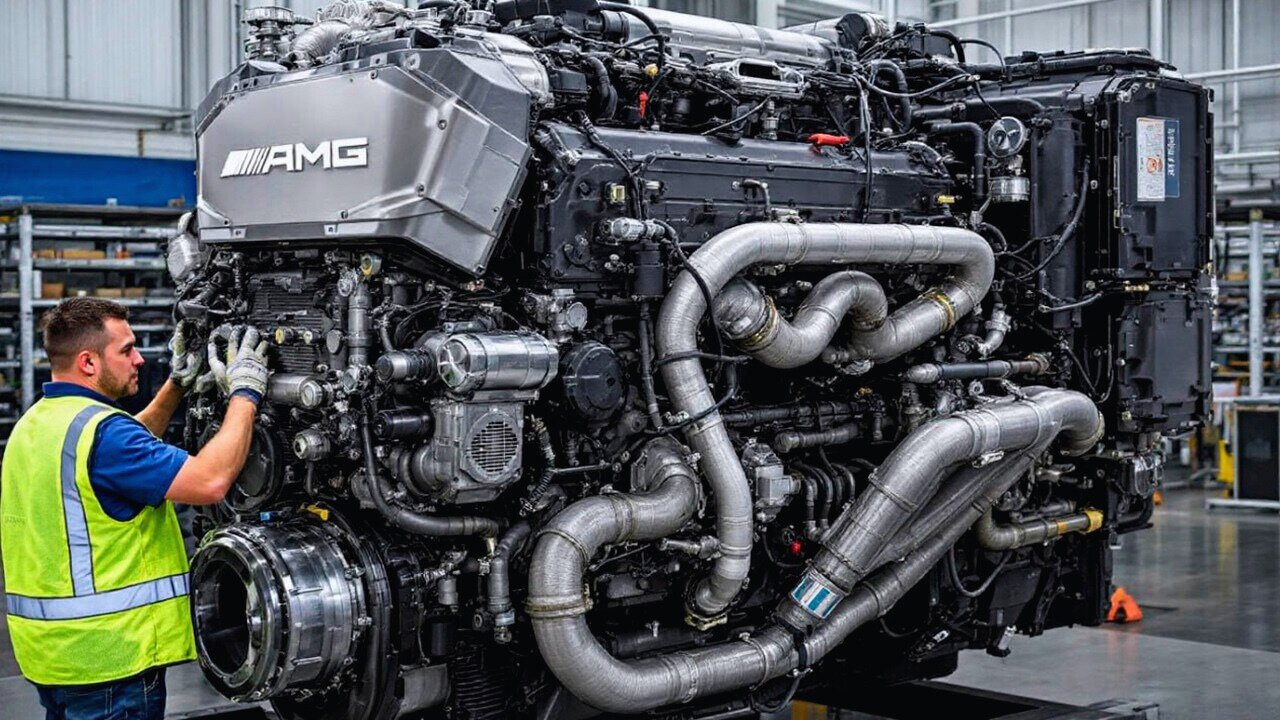 Man Fully Assembles SCANIA TRUCK ENGINE Perfectly