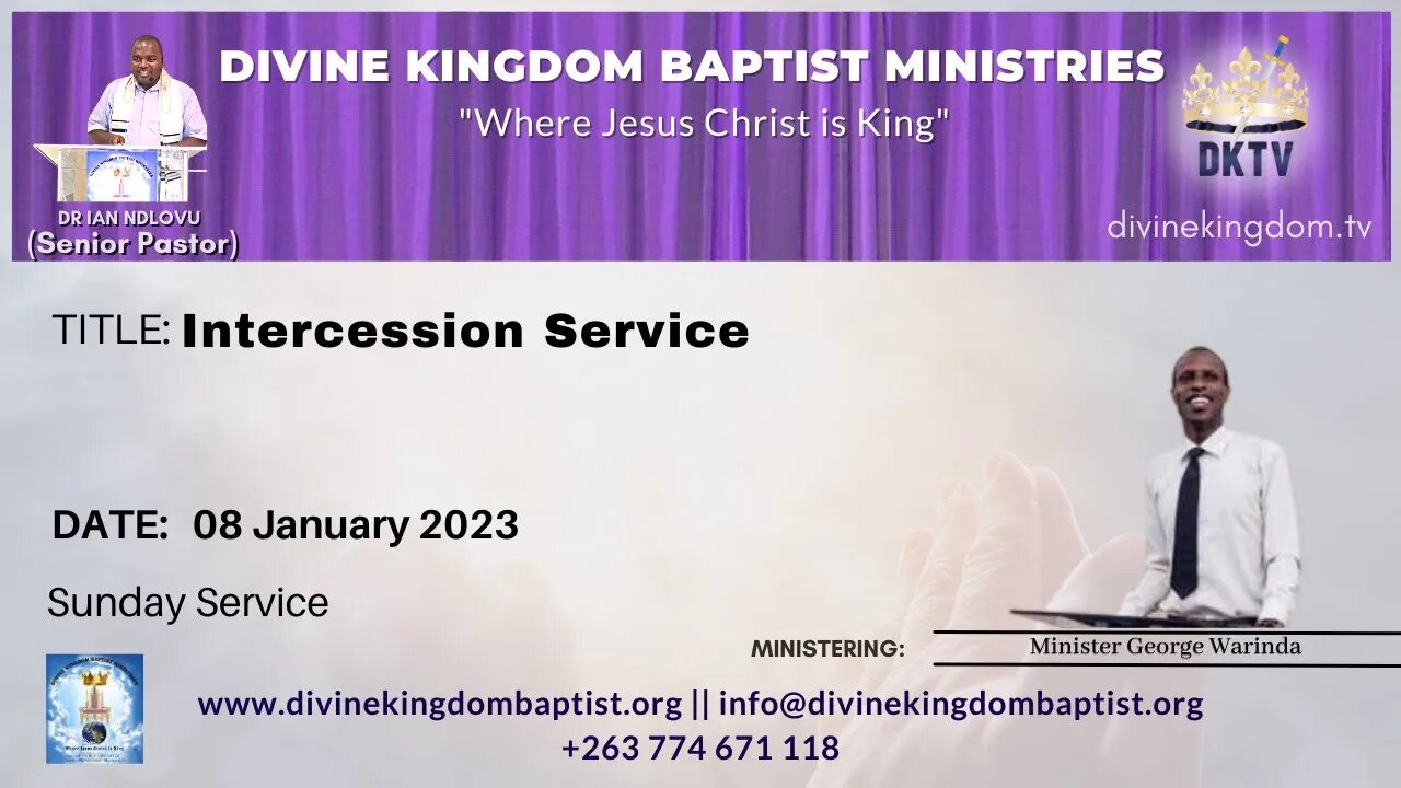 Intercession Service at Divine Kingdom Baptist Ministries (08/01/23)