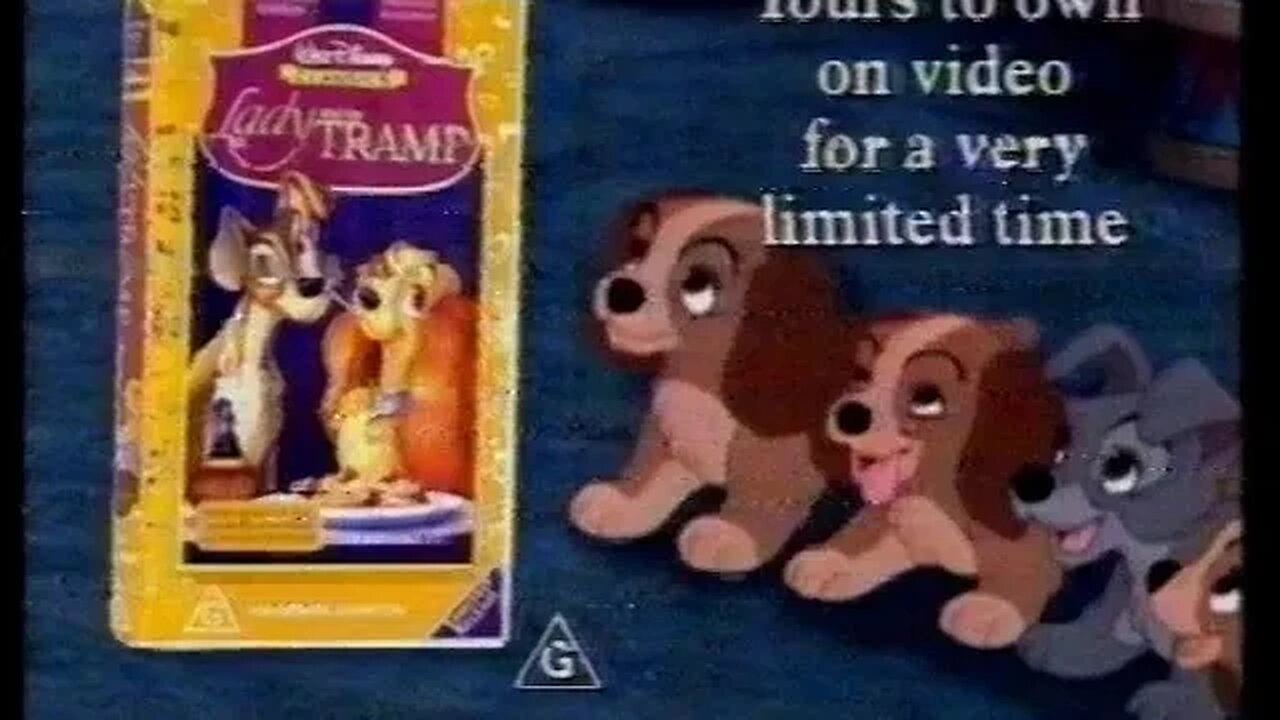 TVC - Disney: Lady and the Tramp on Video (1998) Australia