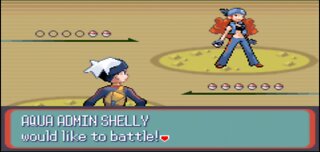 Pokemon Sapphire - Team Aqua Admin 4th Battle: Shelly