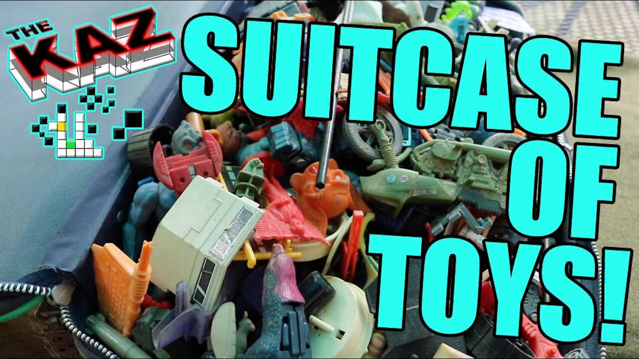 Suitcase Full Of Random Toy Parts