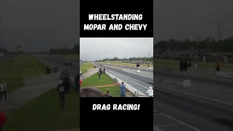 Wheelstanding Dodge and Chevy Drag Racing Full Send! #shorts