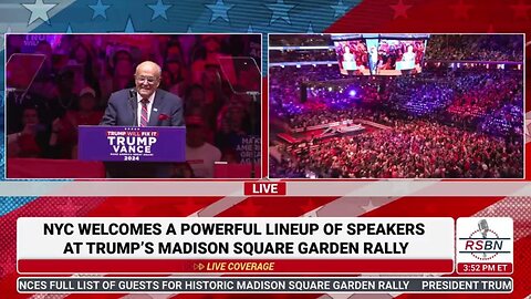 Hero Rudy Giuliani Delivers Historic Speech at Madison Square Garden, Slams Biden-Harris Regime 10/27/24