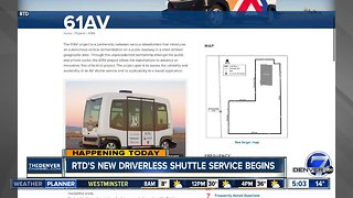 RTD's new driverless shuttle service begins