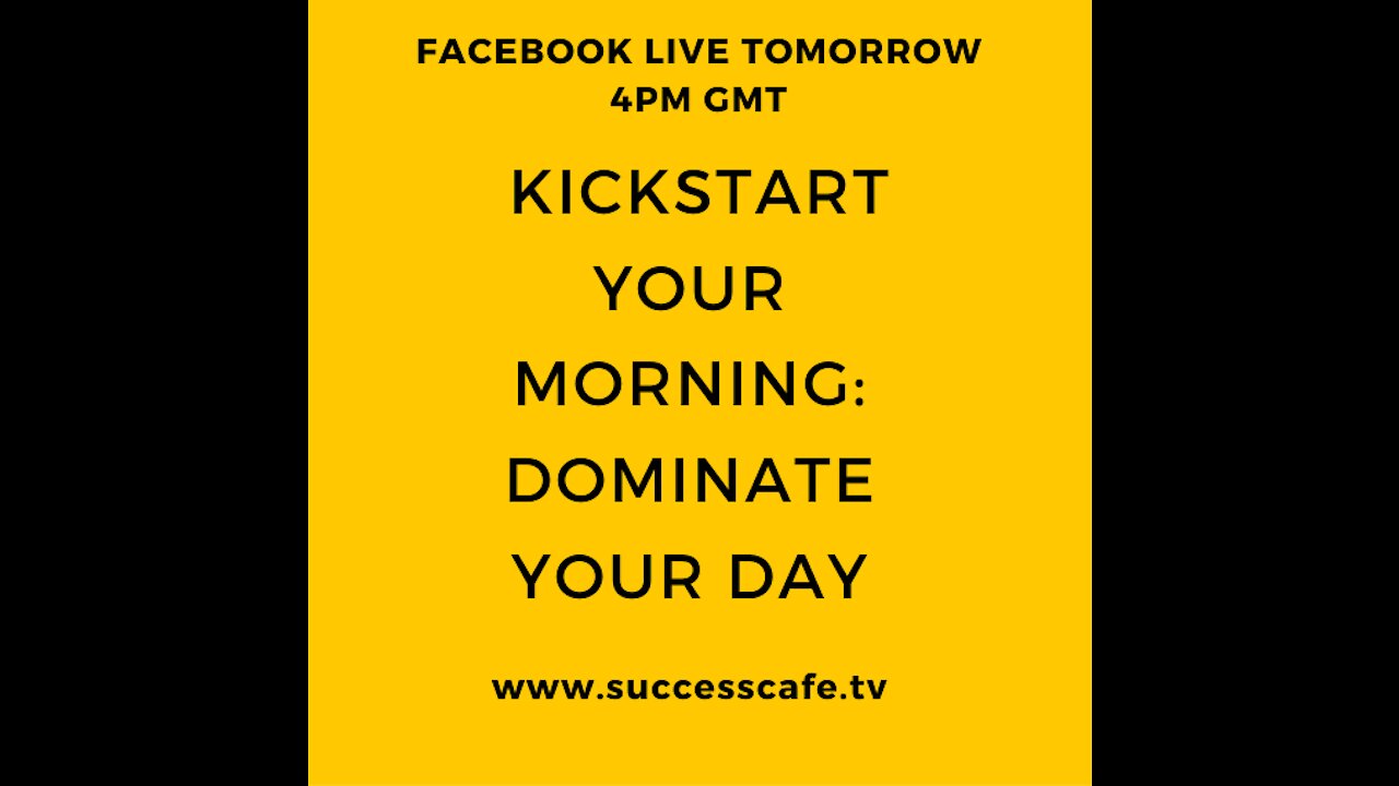 Kickstart Your Morning: Dominate Your Day