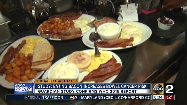 Eating bacon can increase your risk of cancer