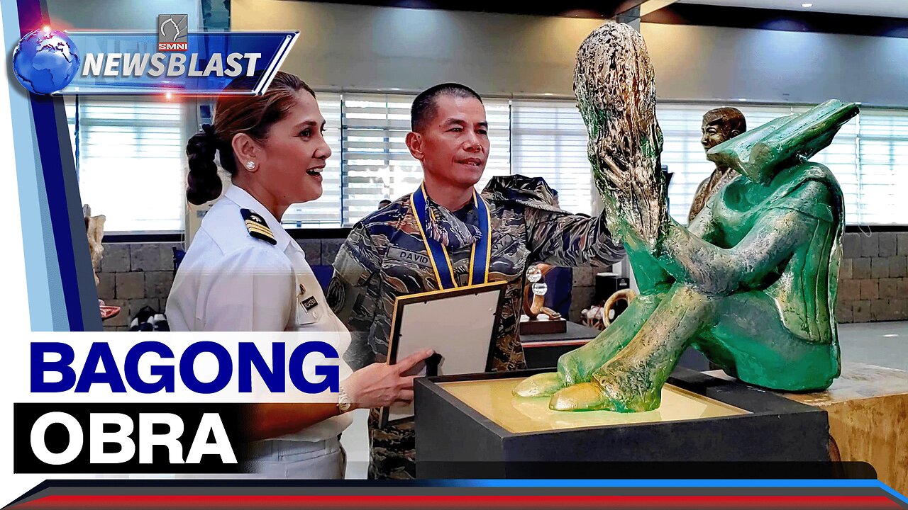 Bagong obra ng navy reservist at sculpture artist, ibinida sa Philippine Navy Museum sa Cavite