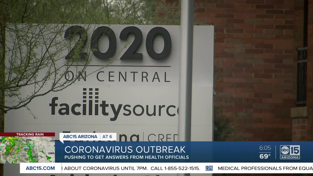 Central Phoenix business closes after employee comes in contact with coronavirus case