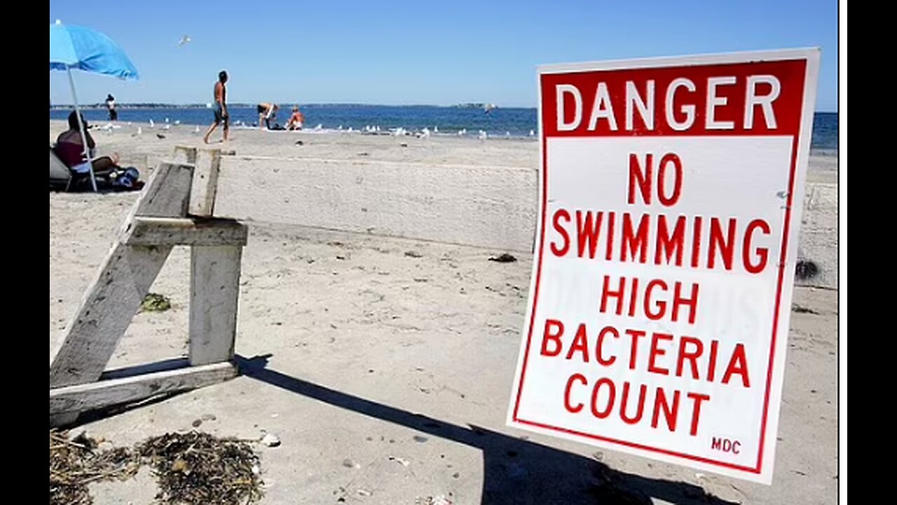 BEACHES HOST FLESH EATING BACTERIA - 18 BEACHES IN MASS UNSAFE DUE TO BACTERIA