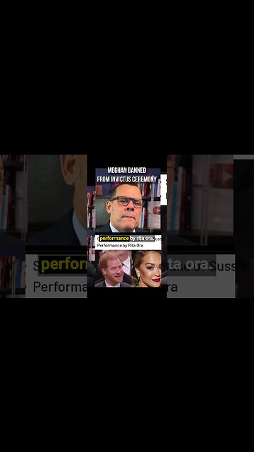 Meghan BANNED from Invictus Ceremony!