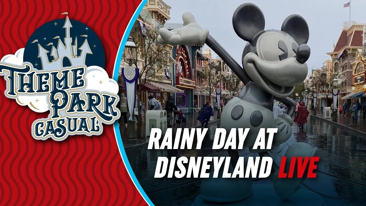 LIVE Rainy Day at Disneyland