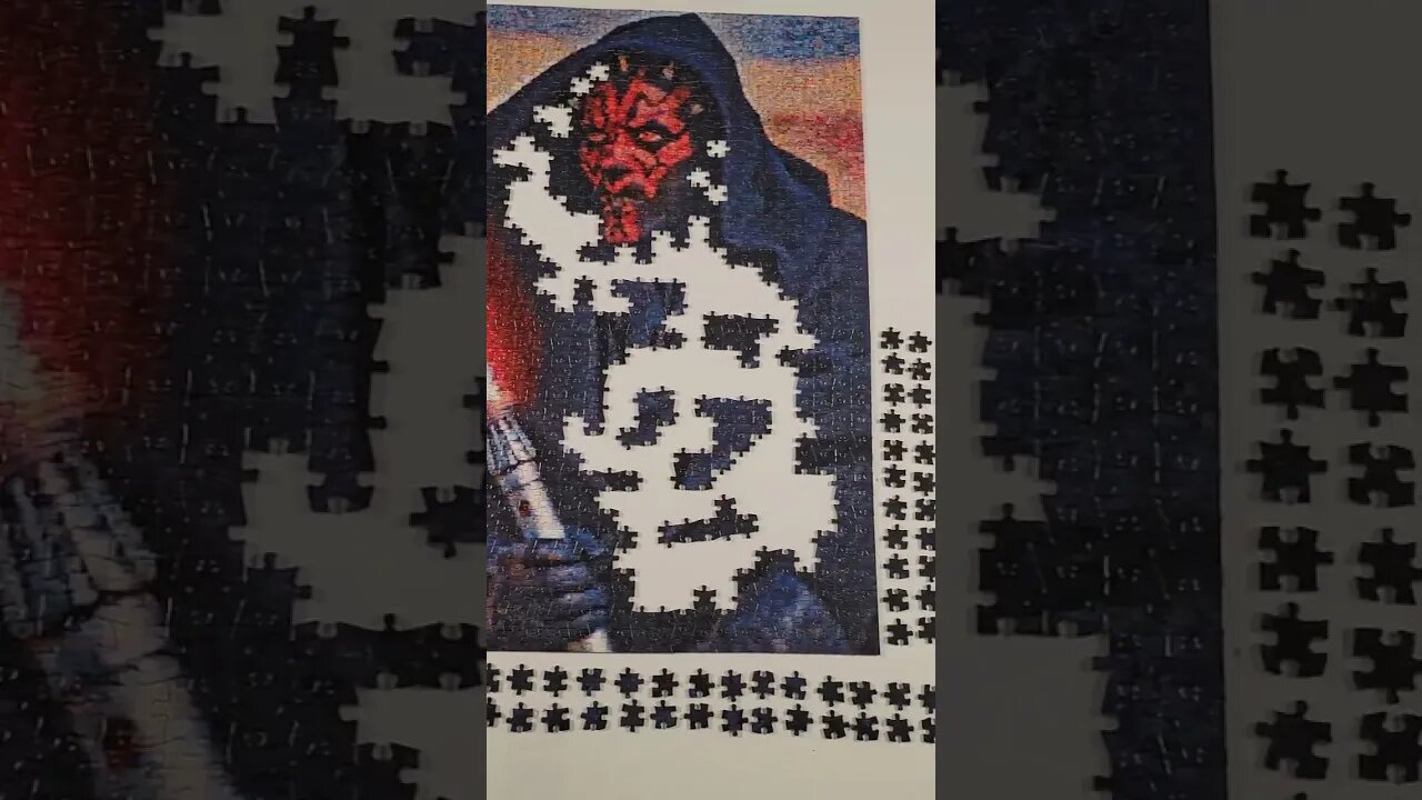 Darth Maul is losing this battle! 😅🧩 #shorts #puzzle #jigsawpuzzles #puzzles