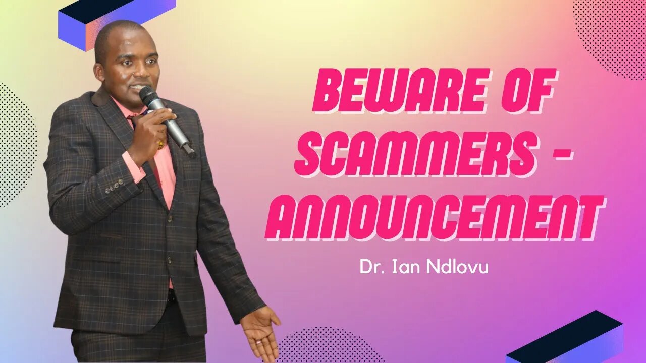 Scam Alert in Kenya - Dr Ian Ndlovu