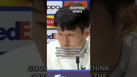 'I'm glad the manager is sitting next to me! He will give us an amazing boost! | Son Heung-Min 손흥민