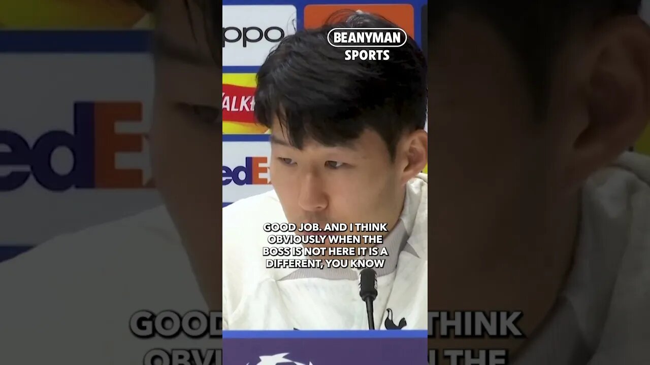 'I'm glad the manager is sitting next to me! He will give us an amazing boost! | Son Heung-Min 손흥민