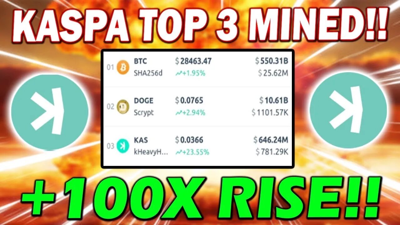 KASPA HASHRATE HITS ATH AFTER ATH!! MASSIVE NEWS!! *OMG!!*