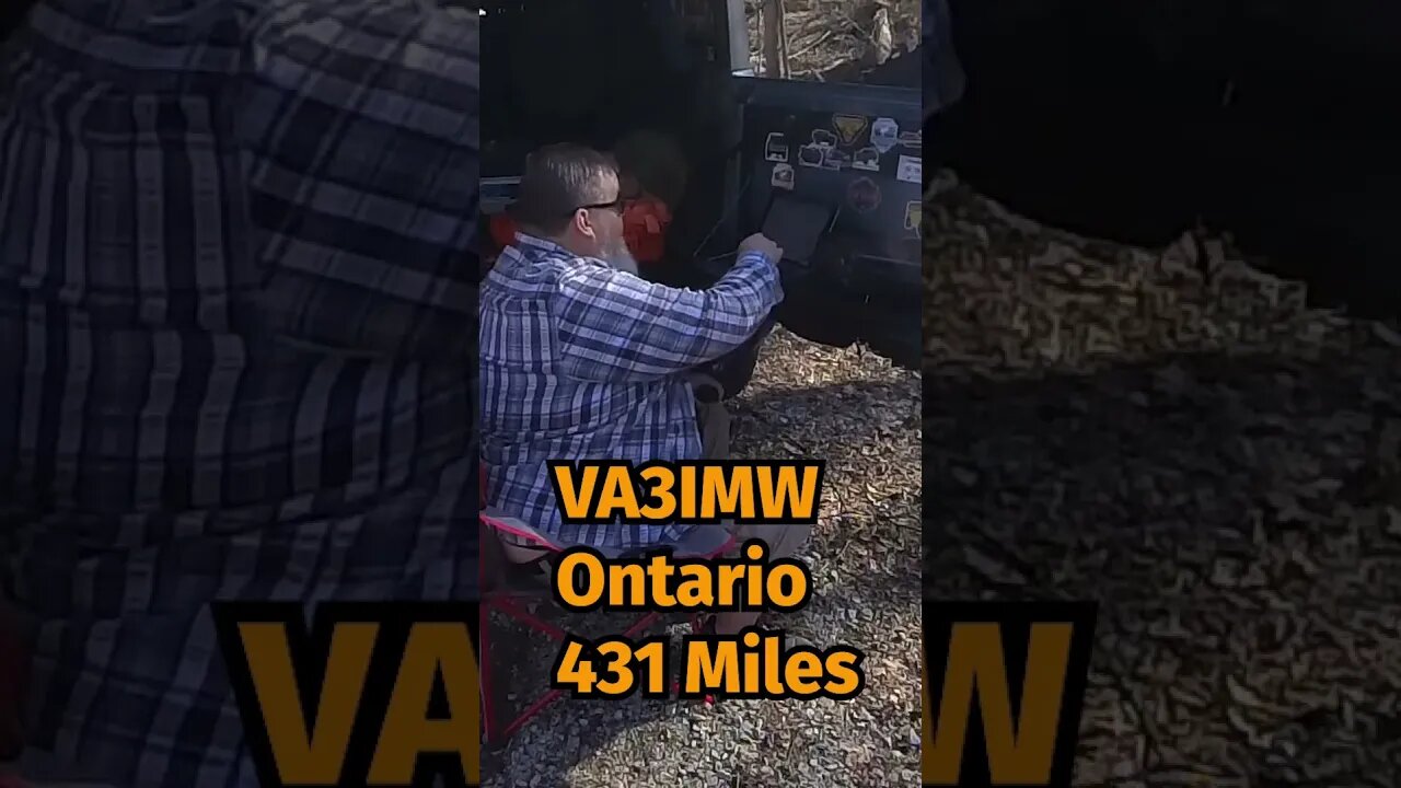 431 mile 20 meter contact with VA3IMW from park K-7370. #reels #parksontheair #pota #hamradio