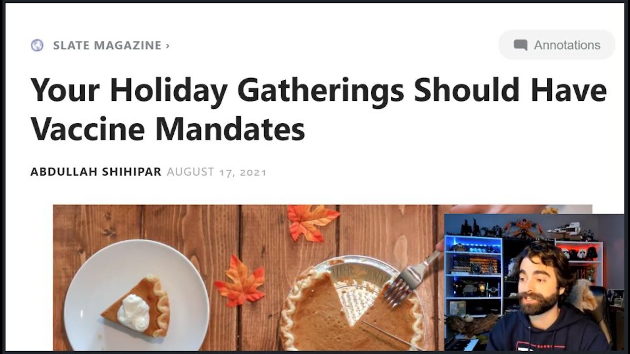 They Want YOU To Mandate Vaccines For Thanksgiving, Christmas, etc. LOL