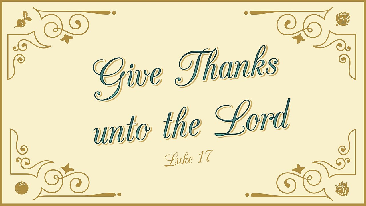 Turn Back to Give Thanks - Pastor Jeremy Stout