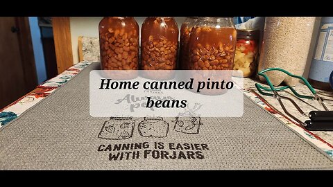 Home canned pinto beans #homecanning #pintobeans #canning