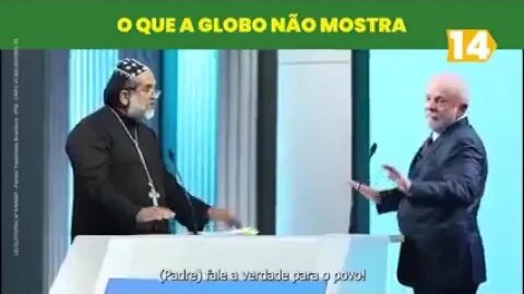 Cena que a Globo não mostrou do debate Padre Kelmon vs Lula