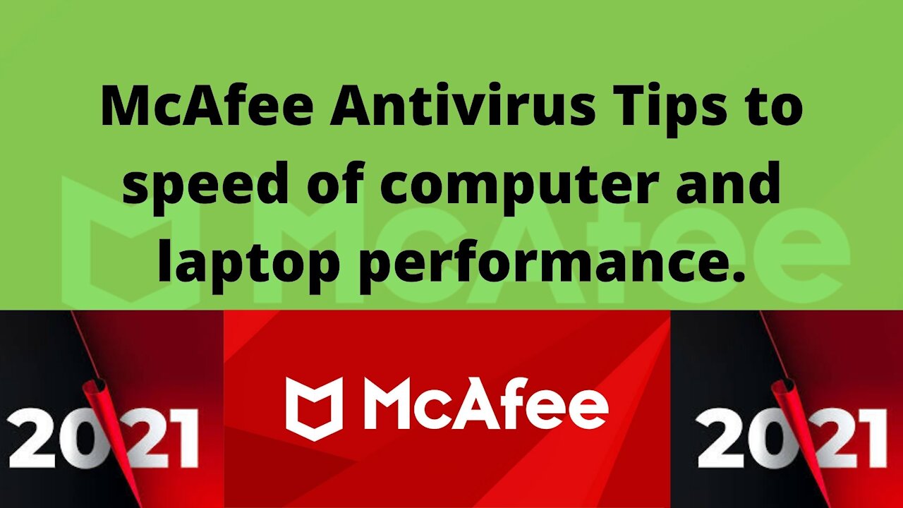 Mcafee antivirus Tips to Speed Up Computer and laptop Performance | Computer ki speed kaise badhaye