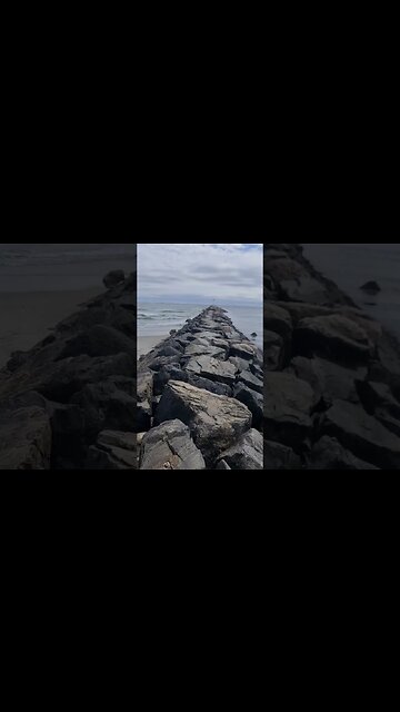 TRILHA DE PEDRAS NA HAMPTON BEACH EUA ESTADOS UNIDOS