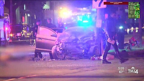 Teen killed, 9 injured in stolen car chase, crash