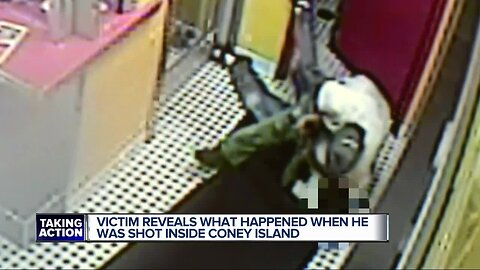 Victim reveals what happened when he was shot inside coney island