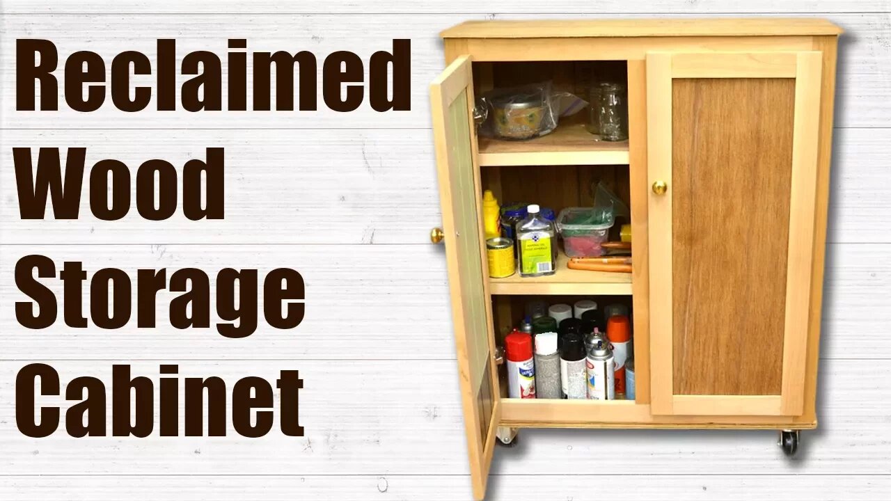 Reclaimed Wood Storage Cabinet | Woodworking Project