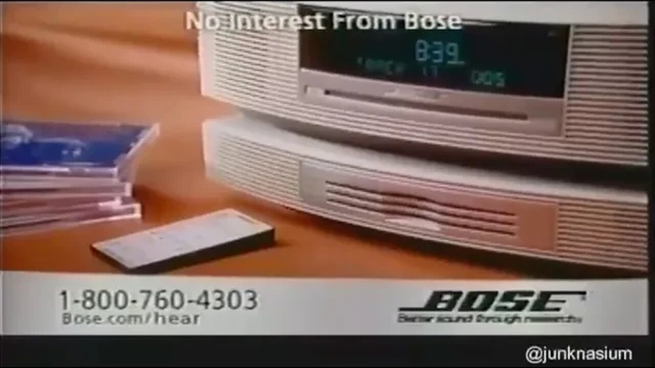 "Rare Bose Multi CD Changer Wave Radio Commercial" (2010) Lost Media