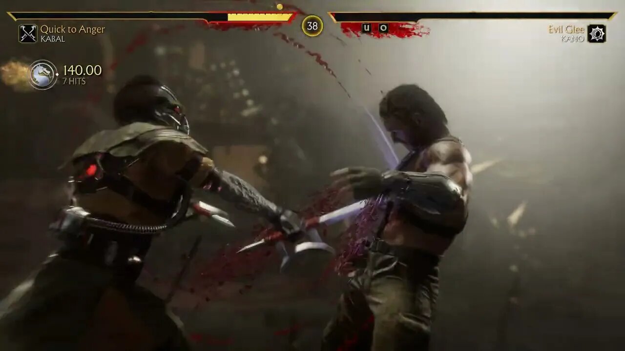 Mortal Kombat 11: Kabal (Quick to Anger) vs Kano (Evil Glee) - No Commentary 4K