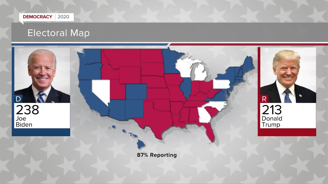 Still too early to call Michigan for either Trump or Biden