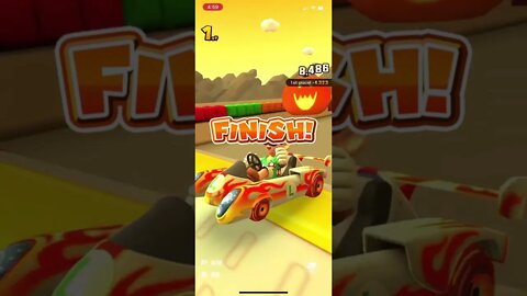 Mario Kart Tour - Flaming Speeder Gameplay (Battle Tour Purchasable Kart)