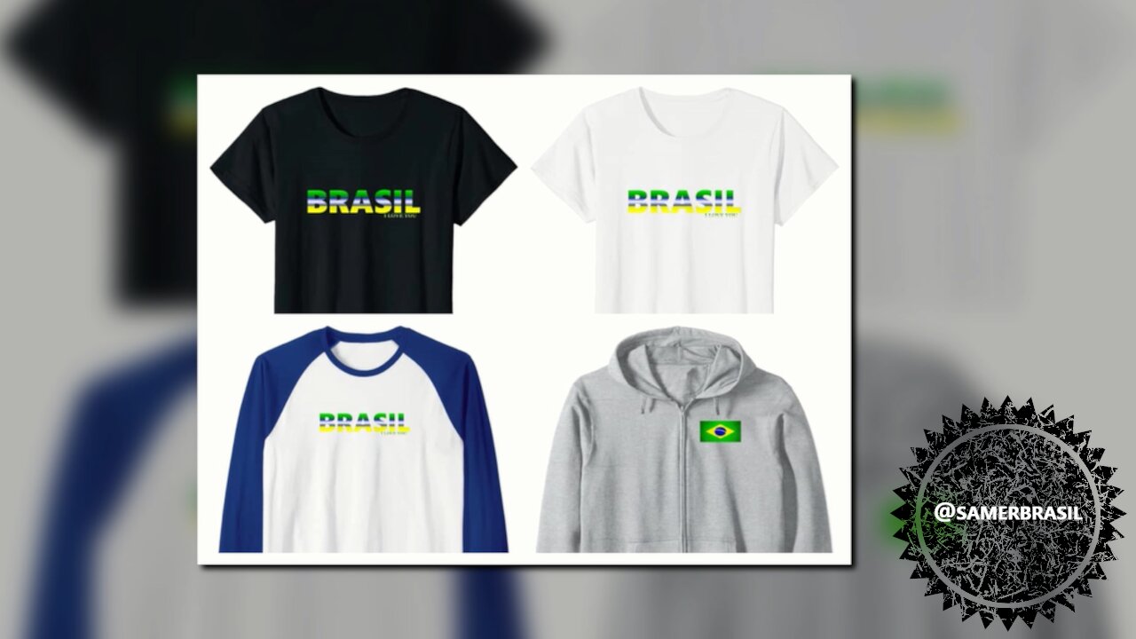 CAMISETA DO BRASIL. BRAZIL T-SHIRT - @SAMERBRASIL - AMAZON.COM