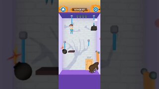 rescue cut rope puzzle 😎 #shorts