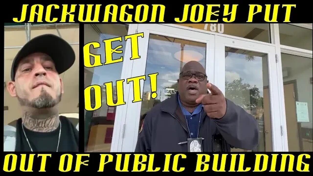 Frauditor Jackwagon Joey Kicked Out of Public Building in Miami!