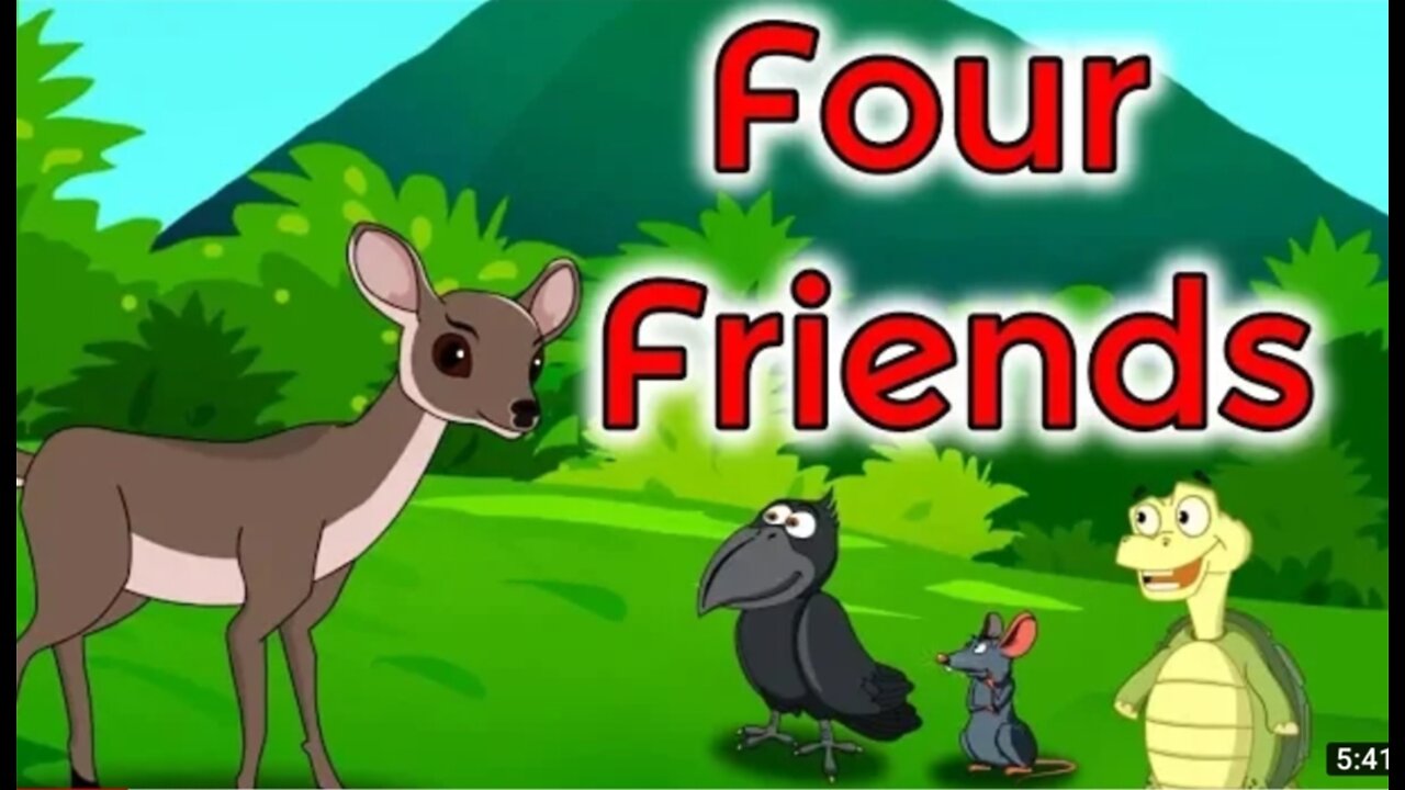 Four Friends | English Cartoon | Panchatantra Moral Stories for Kids | Maha Cartoon TV English