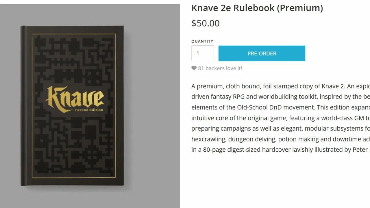 Knave 2e pre-orders are open!