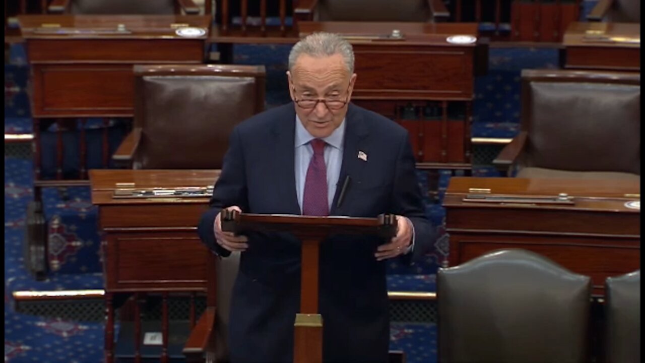 Chuck Schumer says senators are done writing the Infrastructure bill