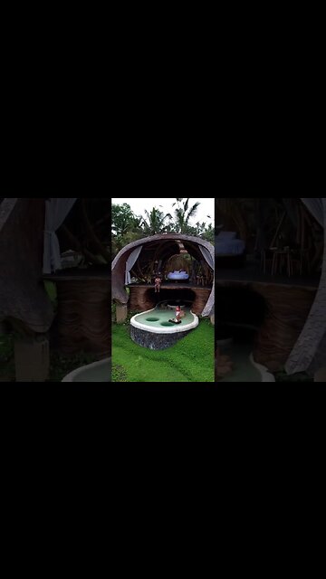 Bamboo holiday home Veluvana Bali in Indonesia.