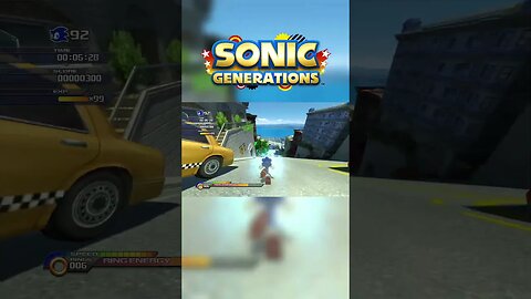 Sonic uses a fraction of his true speed #shorts #sonicgenerations