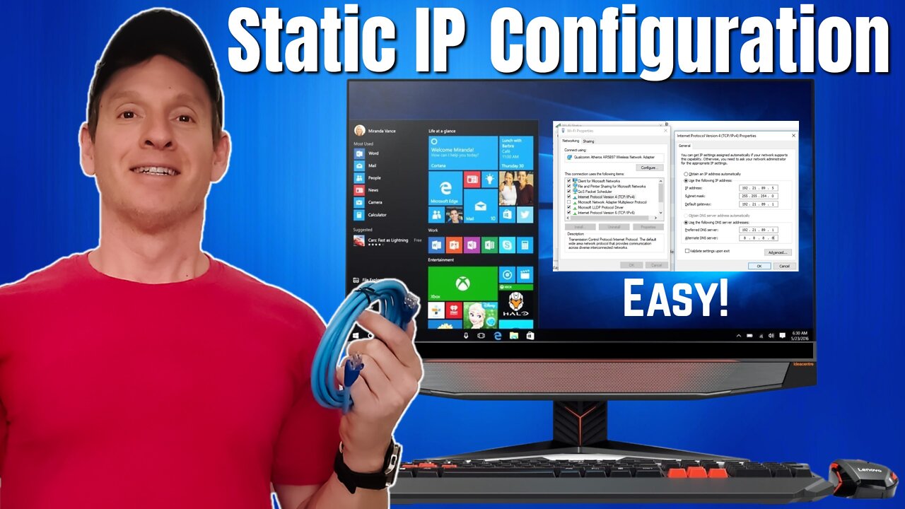 CONFIGURE A STATIC IP ADDRESS IN 4 MINUTES!