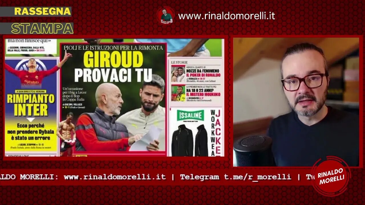 Super NAPOLI, Milan e Inter oggi provano a rimanere in scia. Rassegna Stampa ep.229 | 14.01.23