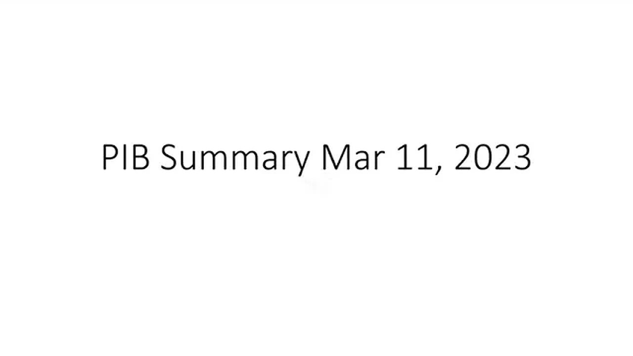 PIB Summary Mar 11, 2023